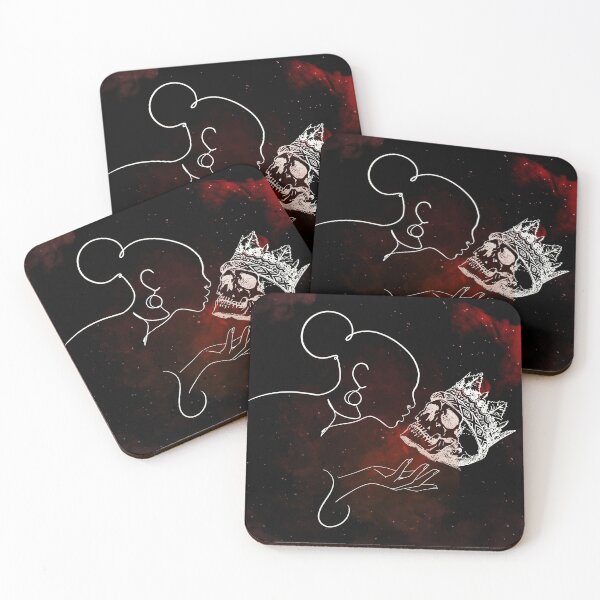 Item preview, Skullgirl kiss - Elegant Woman in Smoke Clouds - Dark Red designed and sold by 21 Store.