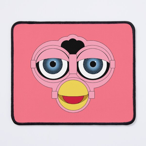 Item preview, 1998 Furby faceplate pink flamingo with blue eyes designed and sold by skipjaw.