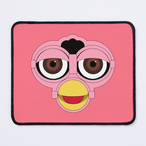 Item preview, 1998 Furby faceplate pink flamingo with brown eyes designed and sold by skipjaw.
