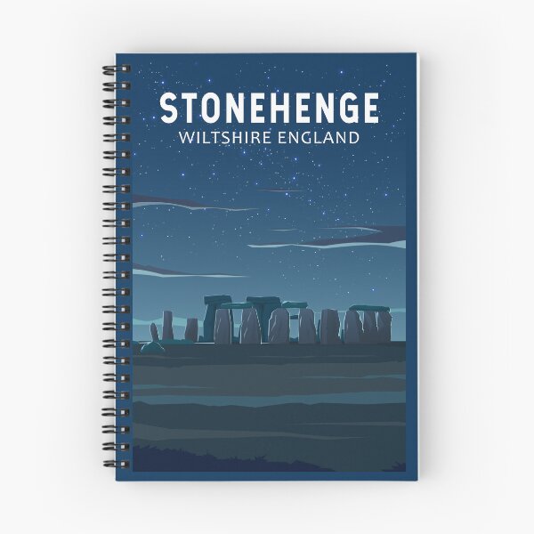 Item preview, Stonehenge England Travel Vintage Art designed and sold by KrisSidDesigns.