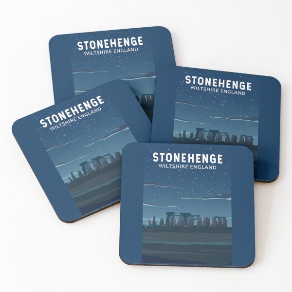 Item preview, Stonehenge England Travel Vintage Art designed and sold by KrisSidDesigns.