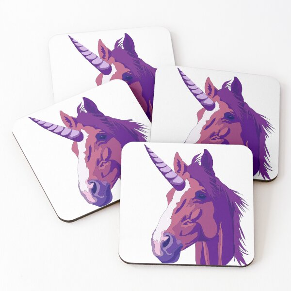 Item preview, Bright purple and pink unicorn  designed and sold by LeahcarsArt.