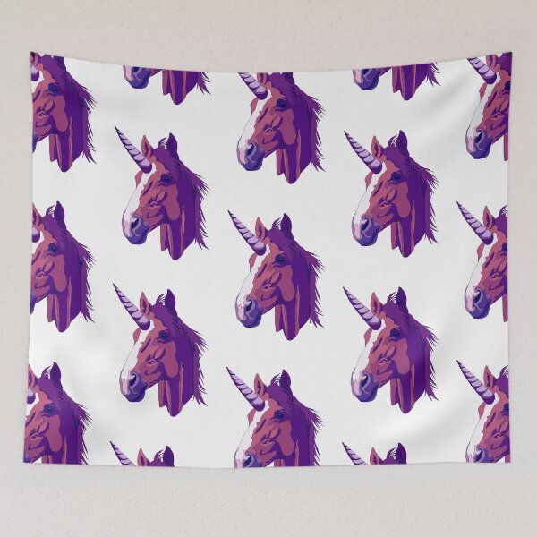 Item preview, Bright purple and pink unicorn  designed and sold by LeahcarsArt.