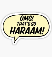SO HARAAM bubble Sticker