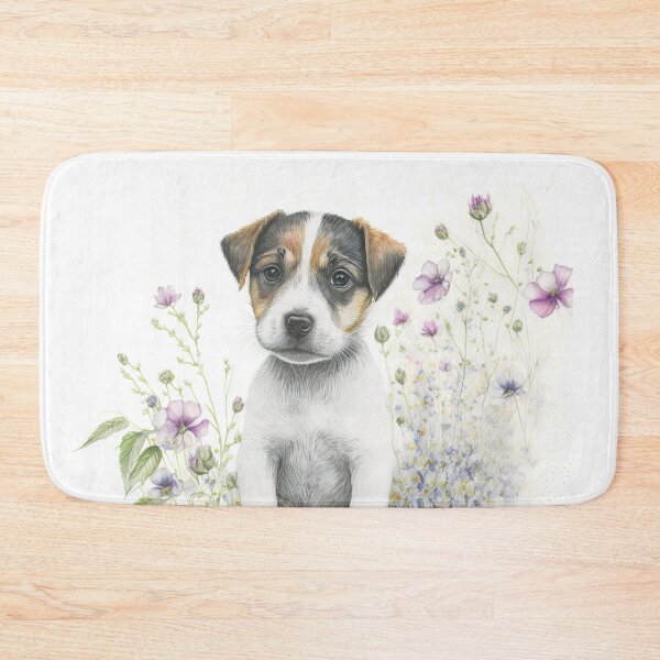 Item preview, Watercolor Jack Russel Dog Portrait designed and sold by HappyLifeCreate.