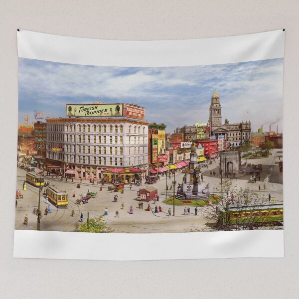Item preview, City - Detroit, MI - Campus Martius 1910 designed and sold by Mike Savad Photography.