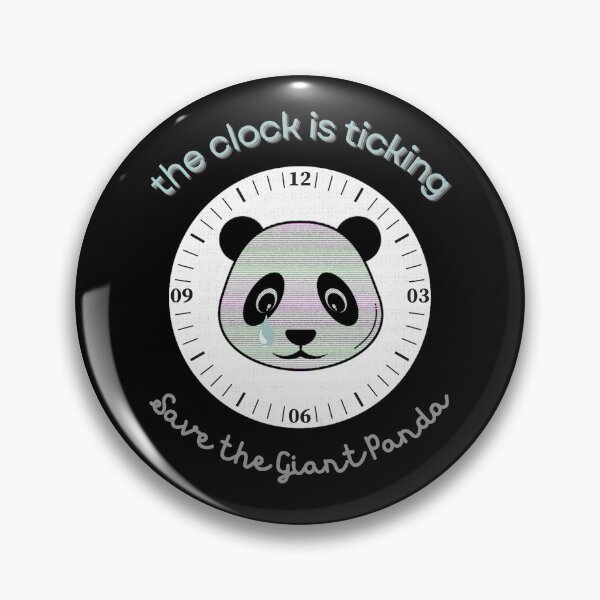Item preview, Save The Panda The Clock is Ticking Mouse pad designed and sold by MagicWolfStar.