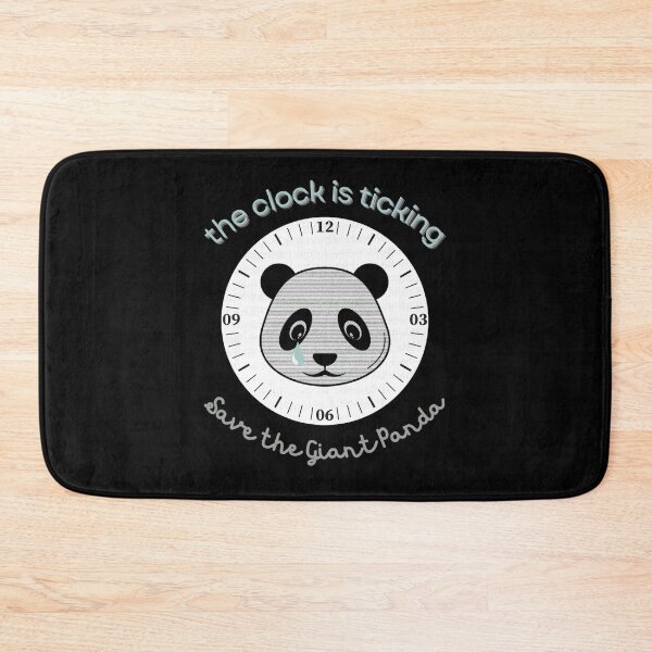 Item preview, Save The Panda The Clock is Ticking Mouse pad designed and sold by MagicWolfStar.