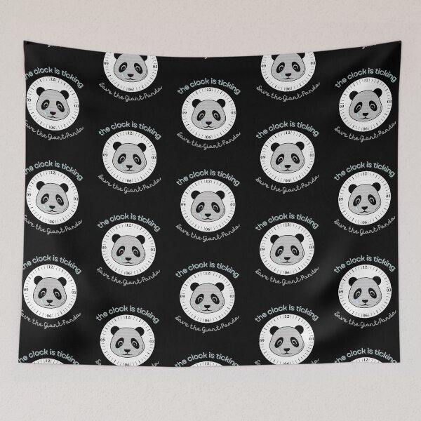 Item preview, Save The Panda The Clock is Ticking Mouse pad designed and sold by MagicWolfStar.