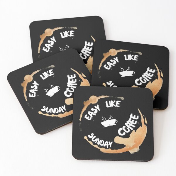 Item preview, Easy like sunday coffee designed and sold by NikkosDesigns.