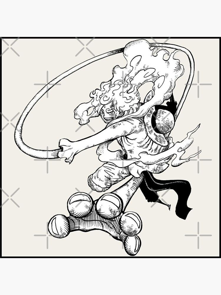 Luffy Gear 5  Sticker for Sale by animervd1