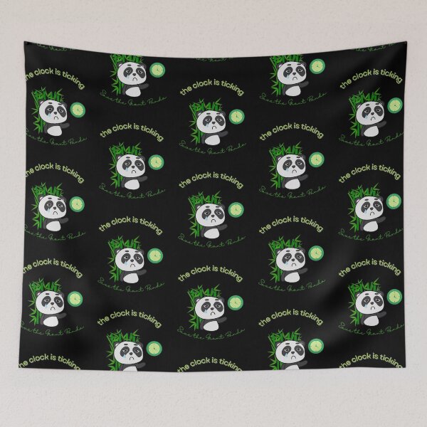 Item preview, Save The Panda The Clock is Ticking Apron designed and sold by MagicWolfStar.