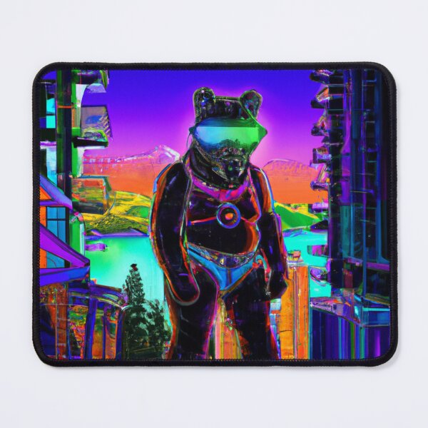 Item preview, Cyberpunk Tahoe Bear designed and sold by Milasneeze.