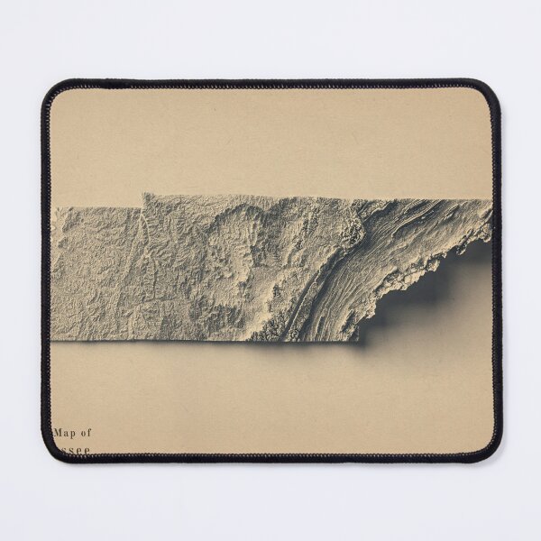 Item preview, Tennessee, USA Shaded Relief Map 3D digitally-rendered designed and sold by ThinkAboutMaps.