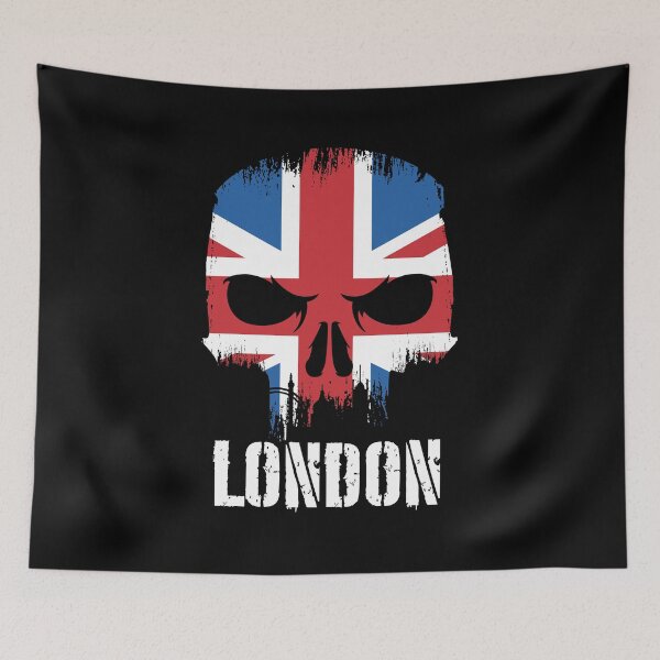 Item preview, London Skull Union Jack England Flag designed and sold by MasterKlaw.