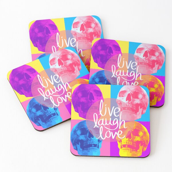 Item preview, Live Laugh Love Joyous Skulls designed and sold by OddlyPositive.