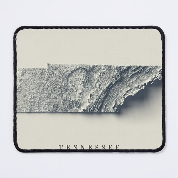 Item preview, Tennessee, USA Shaded Relief Map 3D digitally-rendered designed and sold by ThinkAboutMaps.