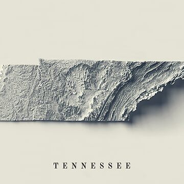 Tennessee USA Shaded Relief Map 3D Digitally Rendered Art Print For   Raf,360x360,075,t,fafafa Ca443f4786 