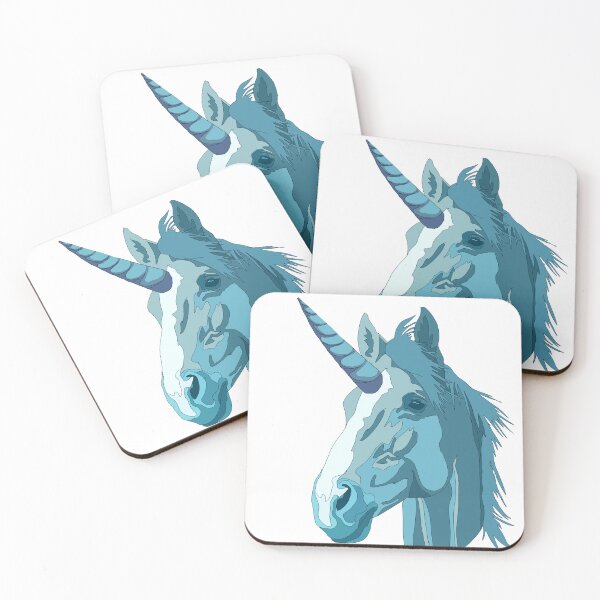 Item preview, Blue  unicorn  designed and sold by LeahcarsArt.