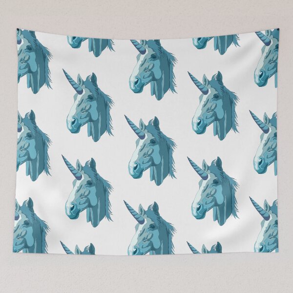Item preview, Blue  unicorn  designed and sold by LeahcarsArt.