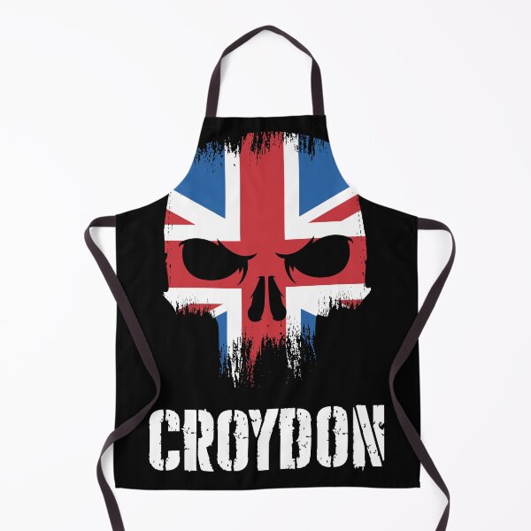 Aperçu de l'œuvre Croydon Crâne Union Jack Angleterre Drapeau Londres créée et vendue par MasterKlaw.