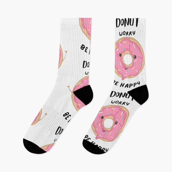 Item preview, Donut worry be happy,  cute doughnut and doughnut pun designed and sold by Sanaura.