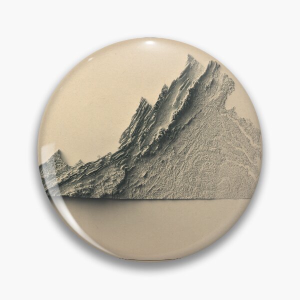 Item preview, Virginia, USA Shaded Relief Map 3D digitally-rendered designed and sold by ThinkAboutMaps.