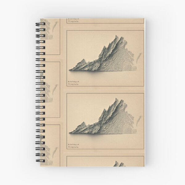Item preview, Virginia, USA Shaded Relief Map 3D digitally-rendered designed and sold by ThinkAboutMaps.