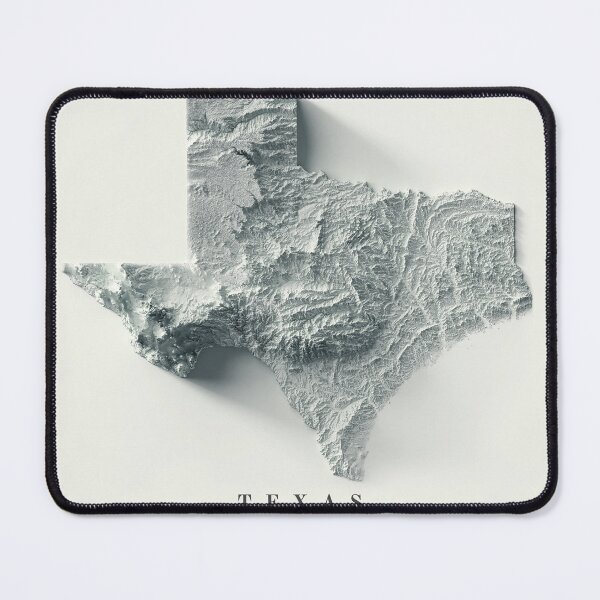 Item preview, Texas, USA Shaded Relief Map 3D digitally-rendered designed and sold by ThinkAboutMaps.