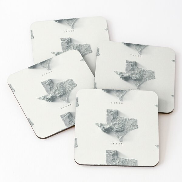 Item preview, Texas, USA Shaded Relief Map 3D digitally-rendered designed and sold by ThinkAboutMaps.