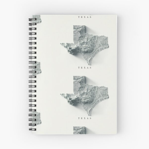 Item preview, Texas, USA Shaded Relief Map 3D digitally-rendered designed and sold by ThinkAboutMaps.