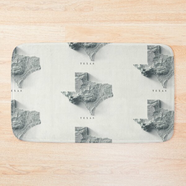 Item preview, Texas, USA Shaded Relief Map 3D digitally-rendered designed and sold by ThinkAboutMaps.