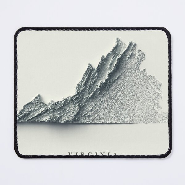 Item preview, Virginia, USA Shaded Relief Map 3D digitally-rendered designed and sold by ThinkAboutMaps.