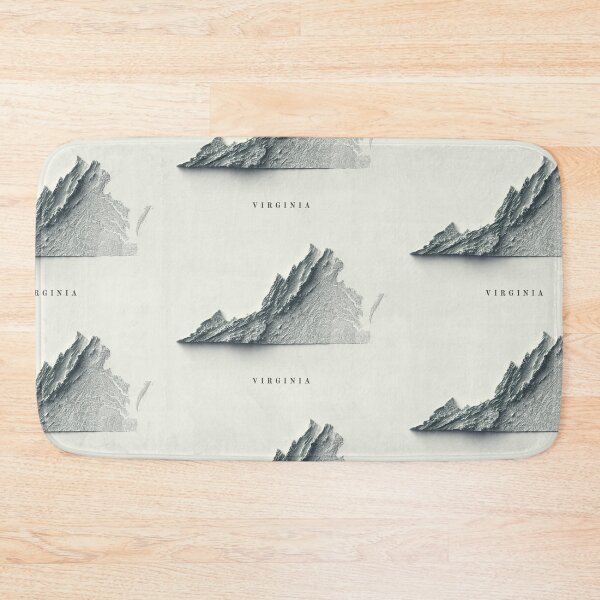 Item preview, Virginia, USA Shaded Relief Map 3D digitally-rendered designed and sold by ThinkAboutMaps.