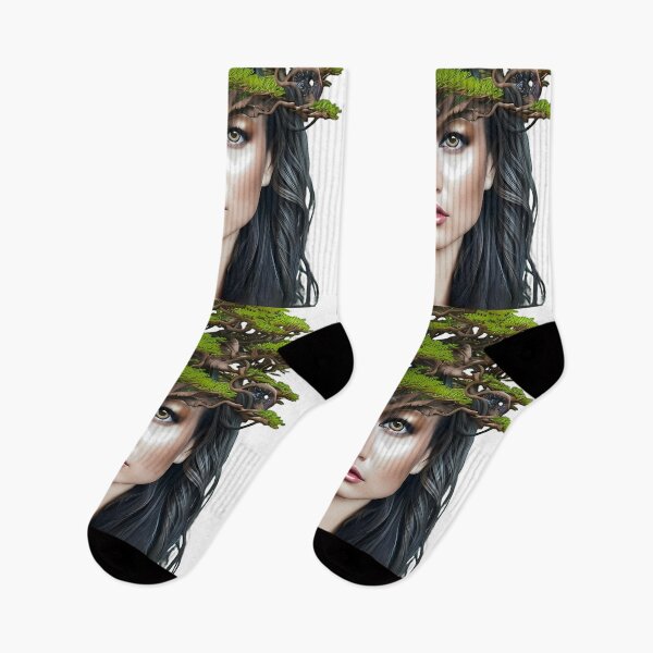 Item preview, Bonsai tree woman designed and sold by BigBrainArtwork.