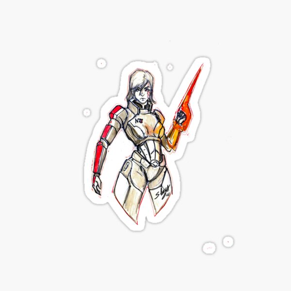 Vista previa del artículo con la obra «Renegade FemShep», diseñado y vendido por ShayaFury.