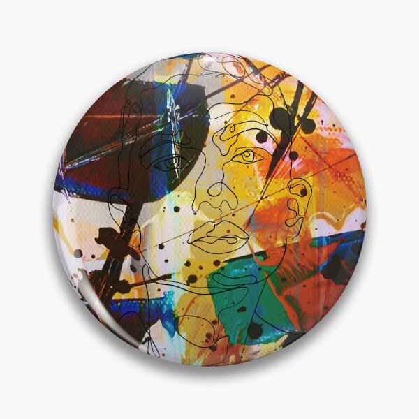 Item preview, Abstract face designed and sold by littlecraftshop.