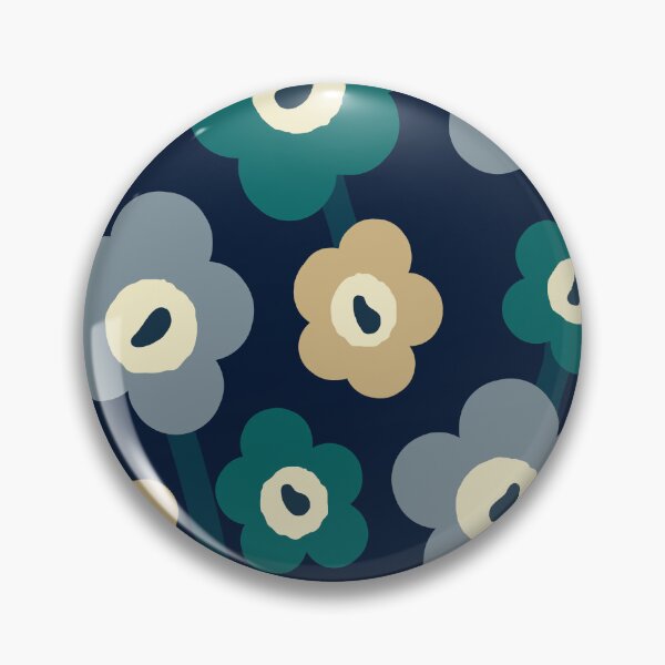 Item preview, Iconic Modern Scandinavian Garden in Navy, Blue, Green and Beige designed and sold by Deutschic.