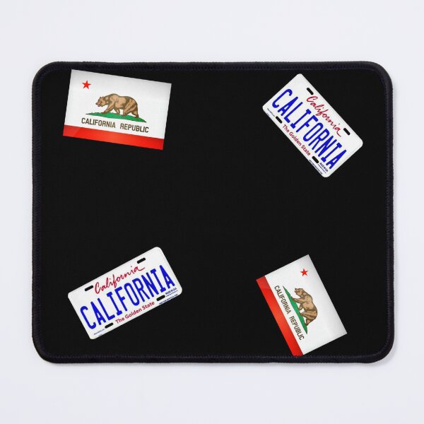Item preview, California Flag and California License Plate Sticker PackPattern designed and sold by Dude Stuff.