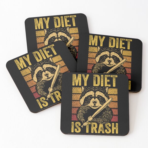 Item preview, My Diet Is Trash Raccoon designed and sold by Vendetta-art.