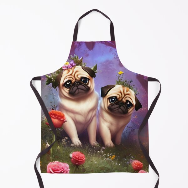 Item preview, Pugs in Wonderland 2 designed and sold by kosmicfairytale.