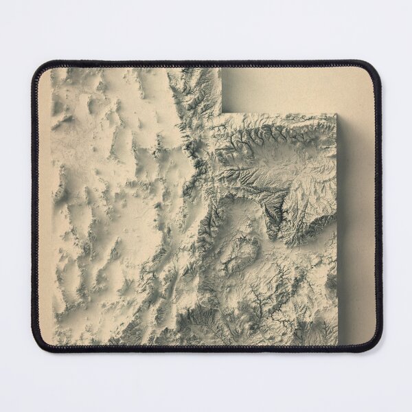 Item preview, Utah Shaded Relief Map 3D digitally-rendered designed and sold by ThinkAboutMaps.