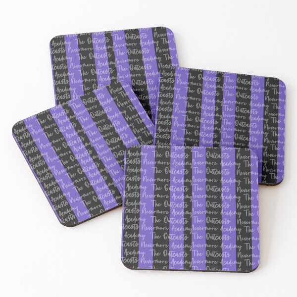 Item preview, Purple & Dark Purple Stripes with Background Text | Nevermore Academy Inspired designed and sold by Moka898.