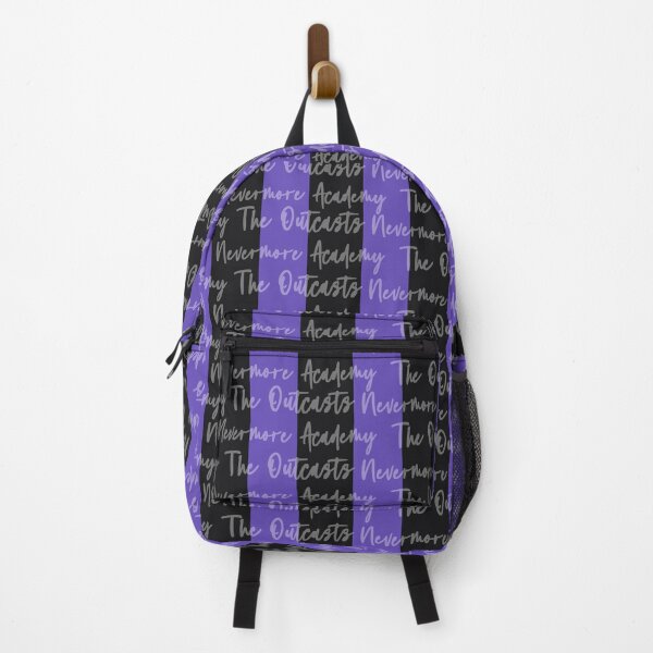 Item preview, Purple & Dark Purple Stripes with Background Text | Nevermore Academy Inspired designed and sold by Moka898.