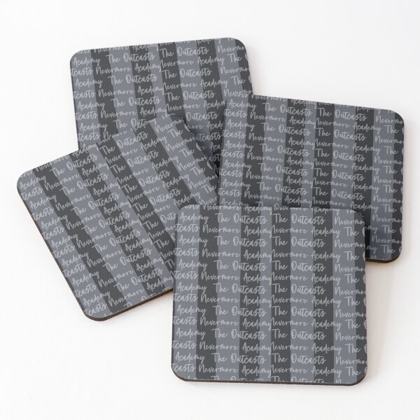 Item preview, Black & Grey / Gray Stripes with Background Text | Nevermore Academy Inspired designed and sold by Moka898.