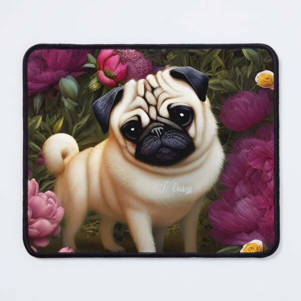 Item preview, Pug Garden designed and sold by kosmicfairytale.