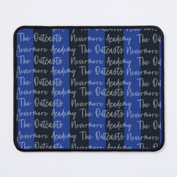 Item preview, Blue & Navy Stripes with Background Text | Nevermore Academy Inspired designed and sold by Moka898.