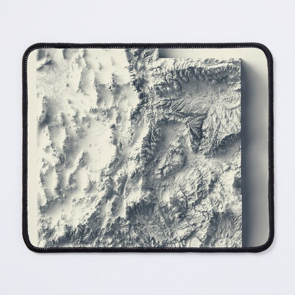 Item preview, Utah Shaded Relief Map 3D digitally-rendered designed and sold by ThinkAboutMaps.