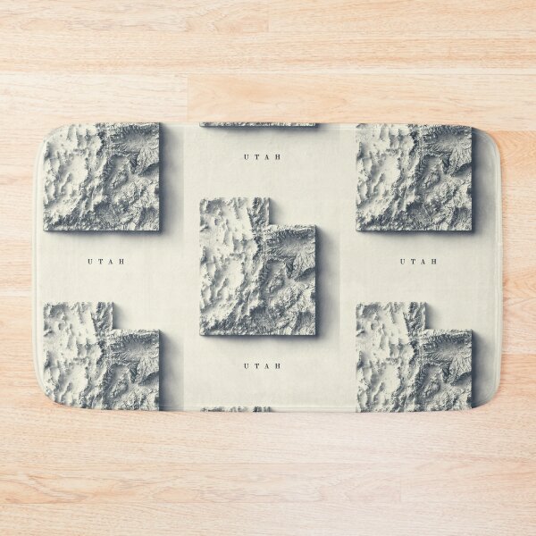 Item preview, Utah Shaded Relief Map 3D digitally-rendered designed and sold by ThinkAboutMaps.