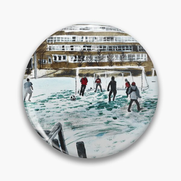 Item preview, Danmarksplass Football in Snow  designed and sold by Rina Arling.